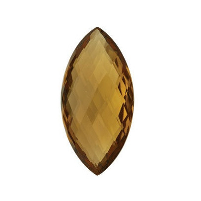 Quartz Honey markíz 28 x 14 mm 22,6ct Double-sided Checkerboard cut KRMOAAHO-28