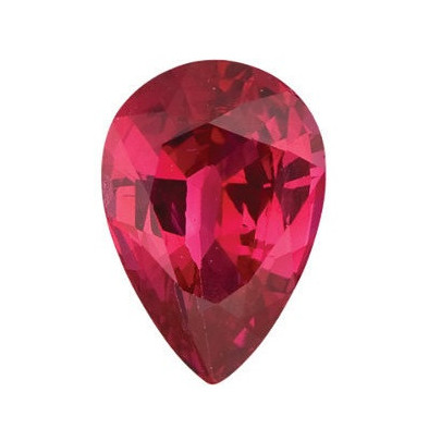 Rubín slza 4 x 3 mm 0,2ct Fazetovaný RBXFARB-4