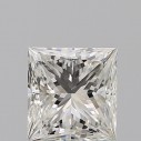 Prírodný diamant princess, VS1, H, 0,9ct, GIA