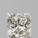 Prírodný diamant princess, VS1, L, 0,9ct, GIA