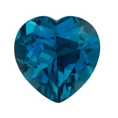 Topás London Blue srdce 8 x 8 mm 2,3ct Fazetovaný TPHFAALO-8