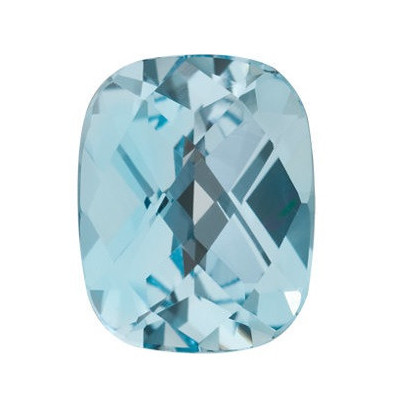 Topás Sky Blue antický cushion 10 x 8 mm 3,5ct Checkerboard cut TPUCAASY-10