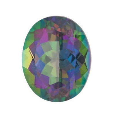 Topás Green mystic ovál 8 x 6 mm 1,6ct Fazetovaný TPOFAAGR-8