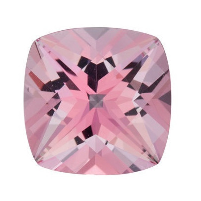 Topás Baby Pink passion antický štvorec 5 x 5 mm 0,66ct Checkerboard cut TPVCFBP-5