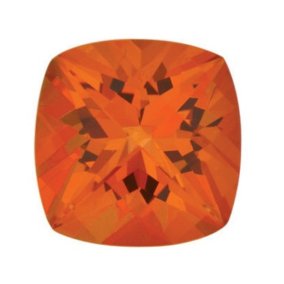 Topás Poppy passion antický štvorec 6 x 6 mm 1,12ct Checkerboard cut TPVCFPO-6