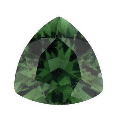Turmalín Zelený trillion 5 x 5 mm 0,45ct Fazetovaný TUTFAAGR-5