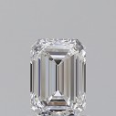 Prírodný diamant emerald, VS1, D, 0,9ct, GIA