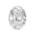 LAB diamant biely ovál 14 x 10 mm 7,22ct, Fazetovaný