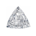 LAB diamant biely trillion 6 mm 0,72ct, Fazetovaný