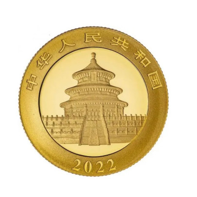 Investičná zlatá minca 8 g Panda 100 CNY 05112203-22 2