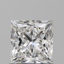 Prírodný diamant princess, I1, G, 0,91ct, GIA
