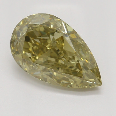 Farebný diamant hruška, fancy hnedasto-zelenkasto žltý, GIA 2872170002 Y5