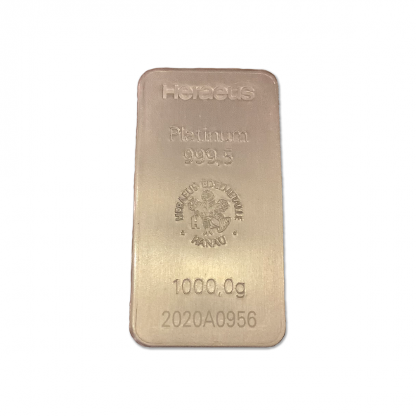 Investičná platinová tehla 1000 g razená Heraeus 87891000