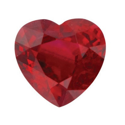 Rubín srdce 5 x 5 mm 0,55ct Fazetovaný RBHFAARB-5