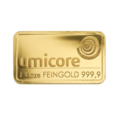 Investičná zlatá tehla 1 oz  Umicore 60005