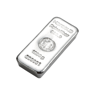 Investičná strieborná tehla 1000 g liata Heraeus 87893000 2