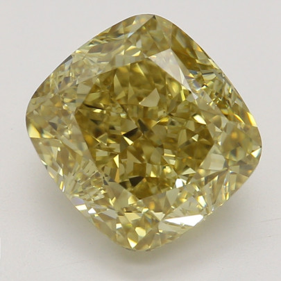 Farebný diamant cushion, fancy hnedožltý, GIA 2872710182 Y5