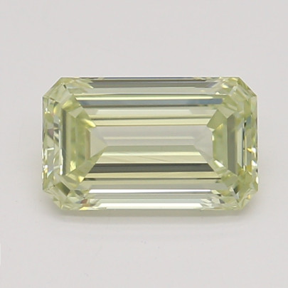 Farebný diamant emerald, fancy light zelenkasto žltý, GIA 5870650095 Y4