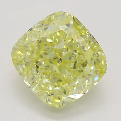 Farebný diamant cushion, fancy intense žltý, GIA 7872520217 Y6
