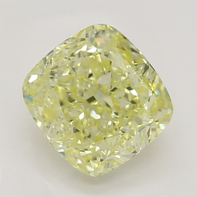 Farebný diamant cushion, fancy žltý, GIA 1871700161 Y5