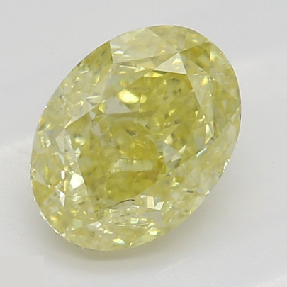 Prírodný farebný diamant s GIA certifikatom oval fancy intense žltý 0.79 ct SI2 2828450272_Y6