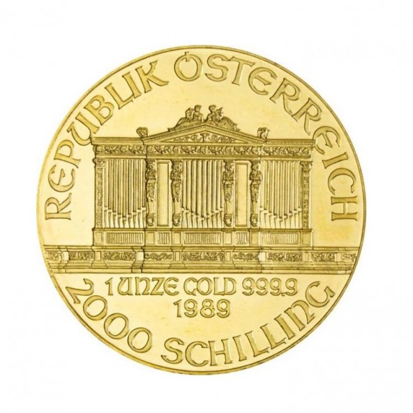 Investičná zlatá minca 1 oz Wiener Philharmoniker 2000 Schilling 01102201ATS (2)