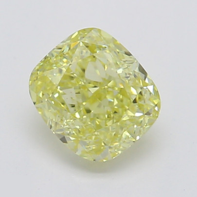Prírodný farebný diamant s GIA certifikatom cushion fancy intense žltý 0.45 ct VVS1 3828750123_Y6