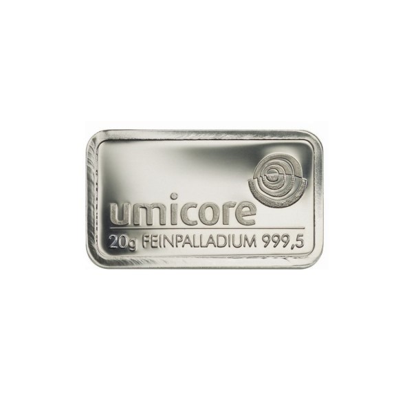 Investičná tehla palladium 20 g  Umicore 60306