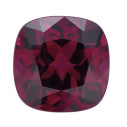 Granát rhodolit antický štvorec 8 x 8 mm, AA, Fazetovaný
