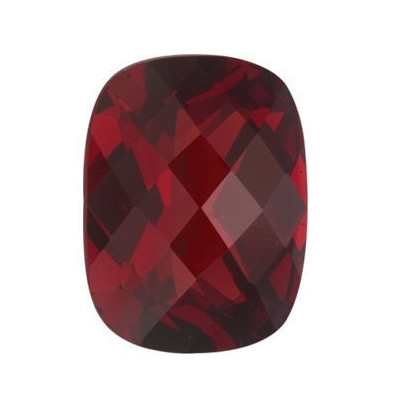 Granát mozambik antický cushion 9 x 7 mm 2,73ct Checkerboard cut GRUCAAS-9