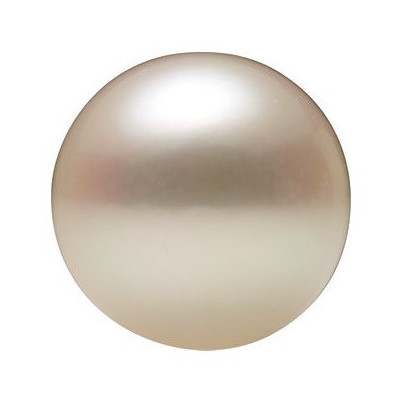 Morská perla biela okrúhla 7,5 mm Half-drilled MPR2AAW-7,5