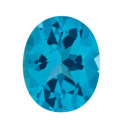Topás Paraiba passion ovál 9 x 7 mm, Fine, Fazetovaný