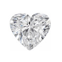 LAB diamant biely srdce 5 mm 0,5ct, Fazetovaný
