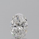 Prírodný diamant oval, SI2, F, 1ct, GIA