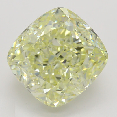 Farebný diamant cushion, fancy light žltý, GIA 2846270172 Y4