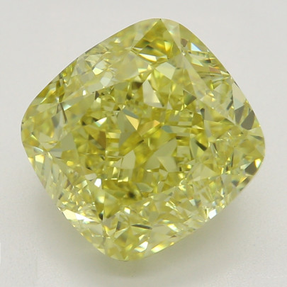 Farebný diamant cushion, fancy intense žltý, GIA 9872670039 Y6