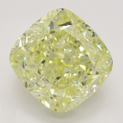Farebný diamant cushion, fancy žltý, GIA 9873290449 Y5