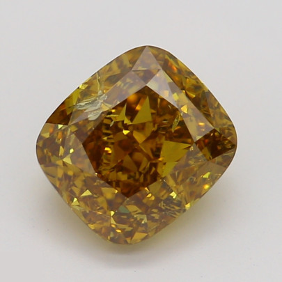 Prírodný farebný diamant s GIA certifikatom cushion fancy deep hlboká nahnedlo oranžovo žltý 1.01 ct I1 3827540163_Y8