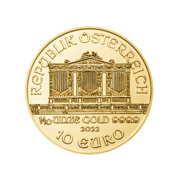 Investičná zlatá minca 110 oz Wiener Philharmoniker 10 Euro 01102204-22 (2)