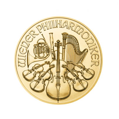 Investičná zlatá minca 125 oz Wiener Philharmoniker 4 Euro 01102205