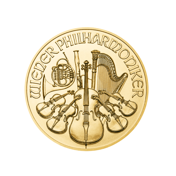 Investičná zlatá minca 125 oz Wiener Philharmoniker 4 Euro 01102205