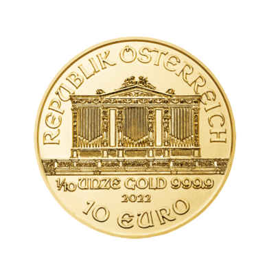 Investičná zlatá minca 110 oz Wiener Philharmoniker 10 Euro 01102204-22 2