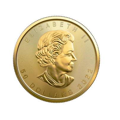 Investičná zlatá minca 1 oz  Maple leaf 50 dollars 04102201-22 2