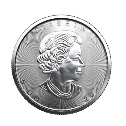 Investičná strieborná minca 1 oz  Maple leaf 5 dollars 04202201-22 2