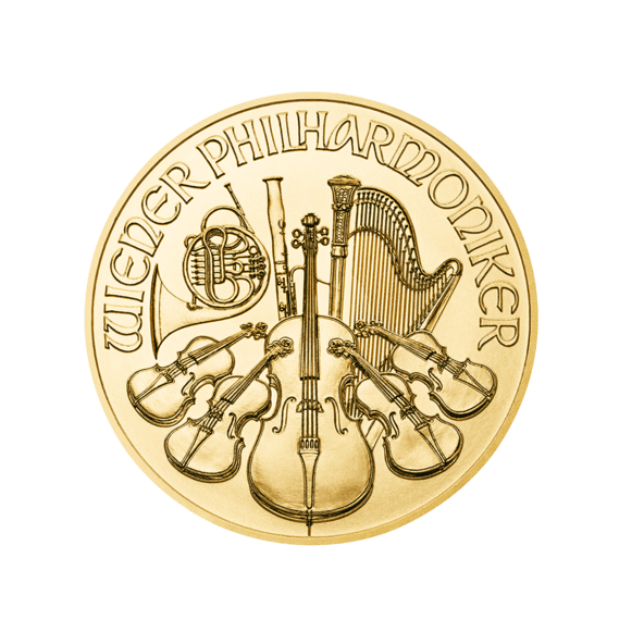 Investičná zlatá minca 125 oz Wiener Philharmoniker 4 Euro 01100206