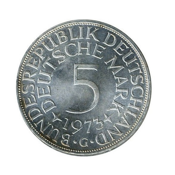 Strieborná minca 7 g 5 Deutsche Mark AG000014