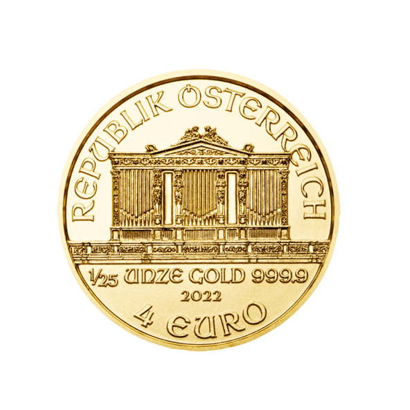 Investičná zlatá minca 125 oz Wiener Philharmoniker 4 Euro 01100206 (2)