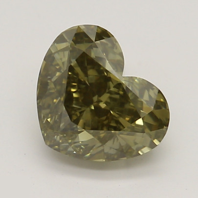 Prírodný farebný diamant s GIA certifikatom srdce fancy deep hlboko nahnedlo nazelenalo žltý 0.72 ct SI1 3830440143_Y8