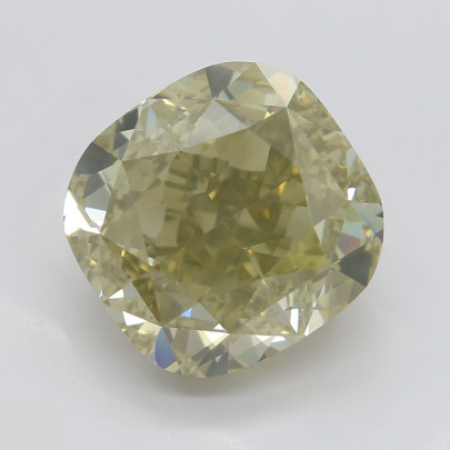 Prírodný farebný diamant s GIA certifikatom cushion fancy hnedo-zeleno žltý 4.24 ct SI2 4828040204_Y5