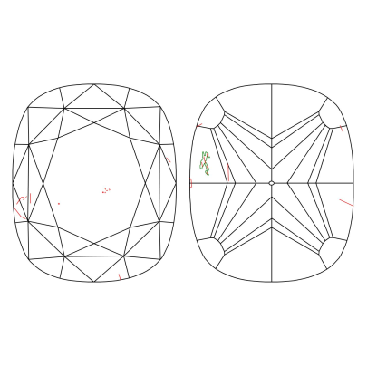 Prírodný farebný diamant s GIA certifikatom cushion fancy dark tmavo hnedý 2.02 ct SI1 2827080062_T9 2